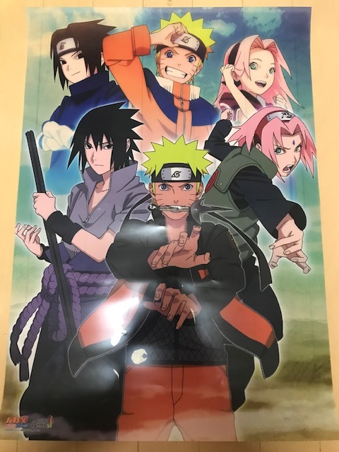 NARUTO ナルト 未開封 クリアポスター・パネル 暁 約62×54cm NARUTO