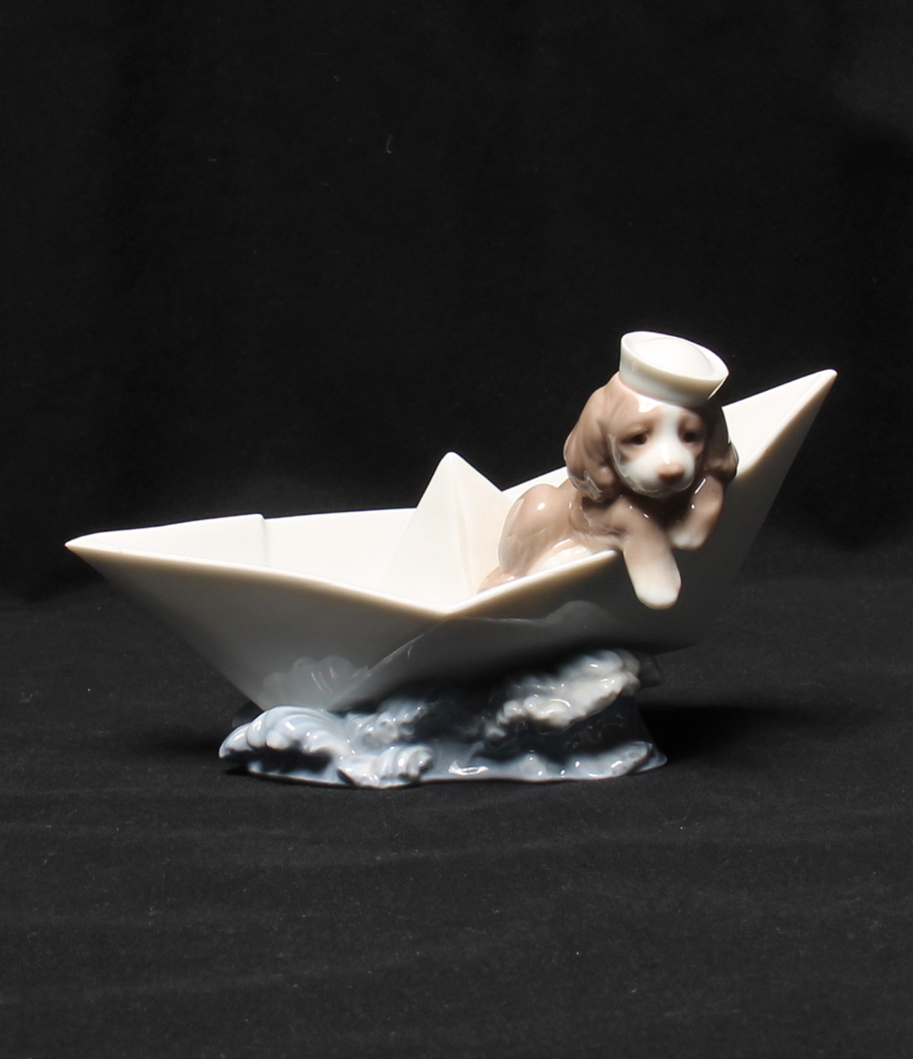 リヤドロ No.6642 「お船に乗って」陶器 西洋陶磁 M2330 リヤドロ No