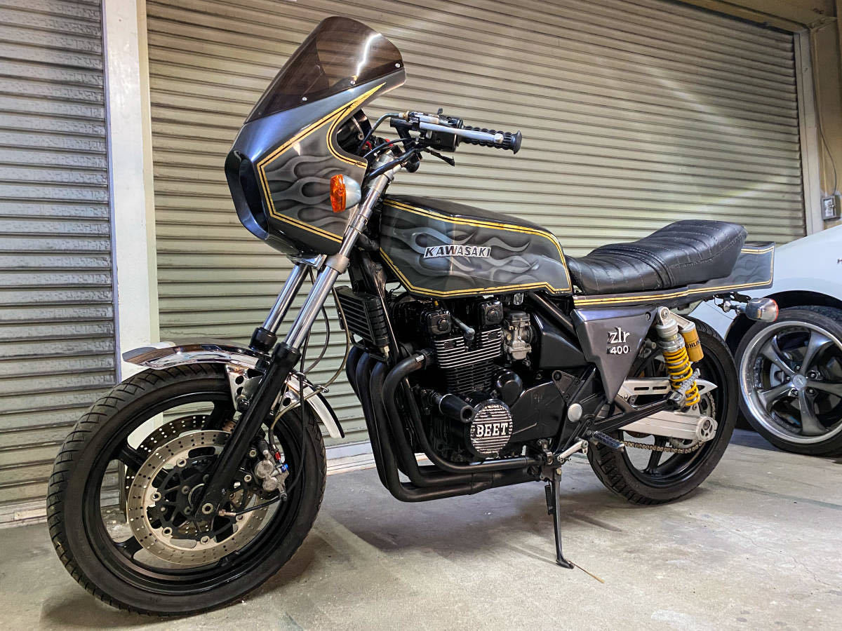 ゼファー400 CBXテール カウル 黒;初期BEET塗装 済みCBX400F