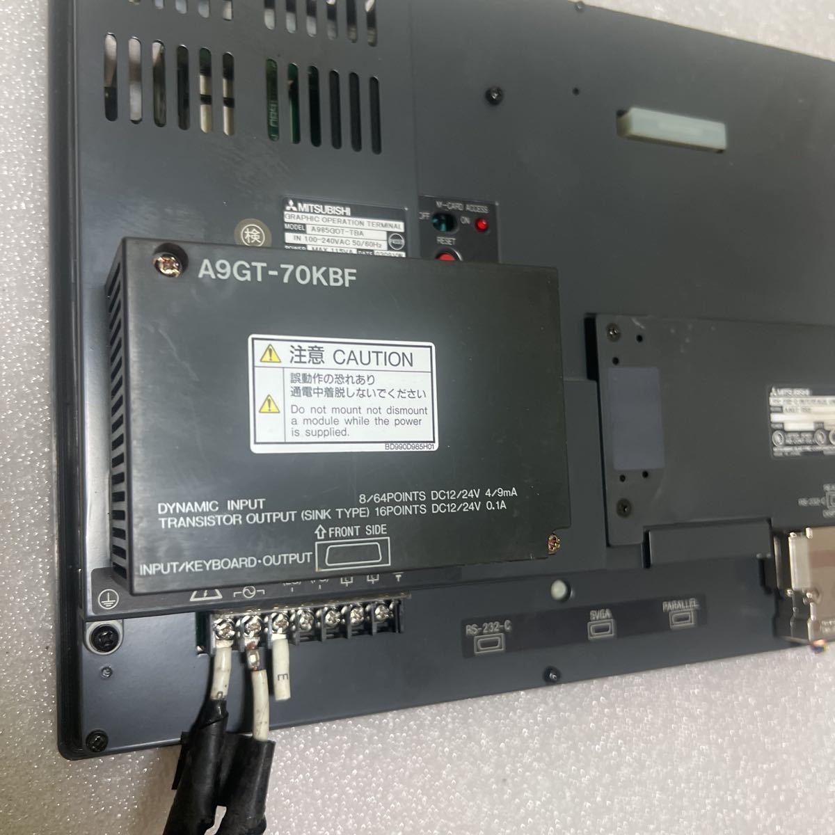 三菱 タッチパネル A985GOT-TBA PLC シーケンサー グラフィックパネル