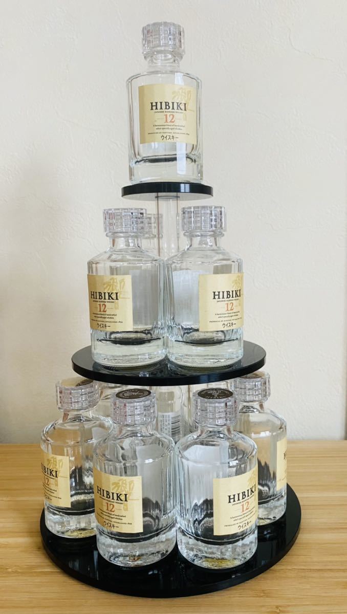 サントリー 響 12年 ミニボトル タワー 50ml 12本 ディスプレイ台付き