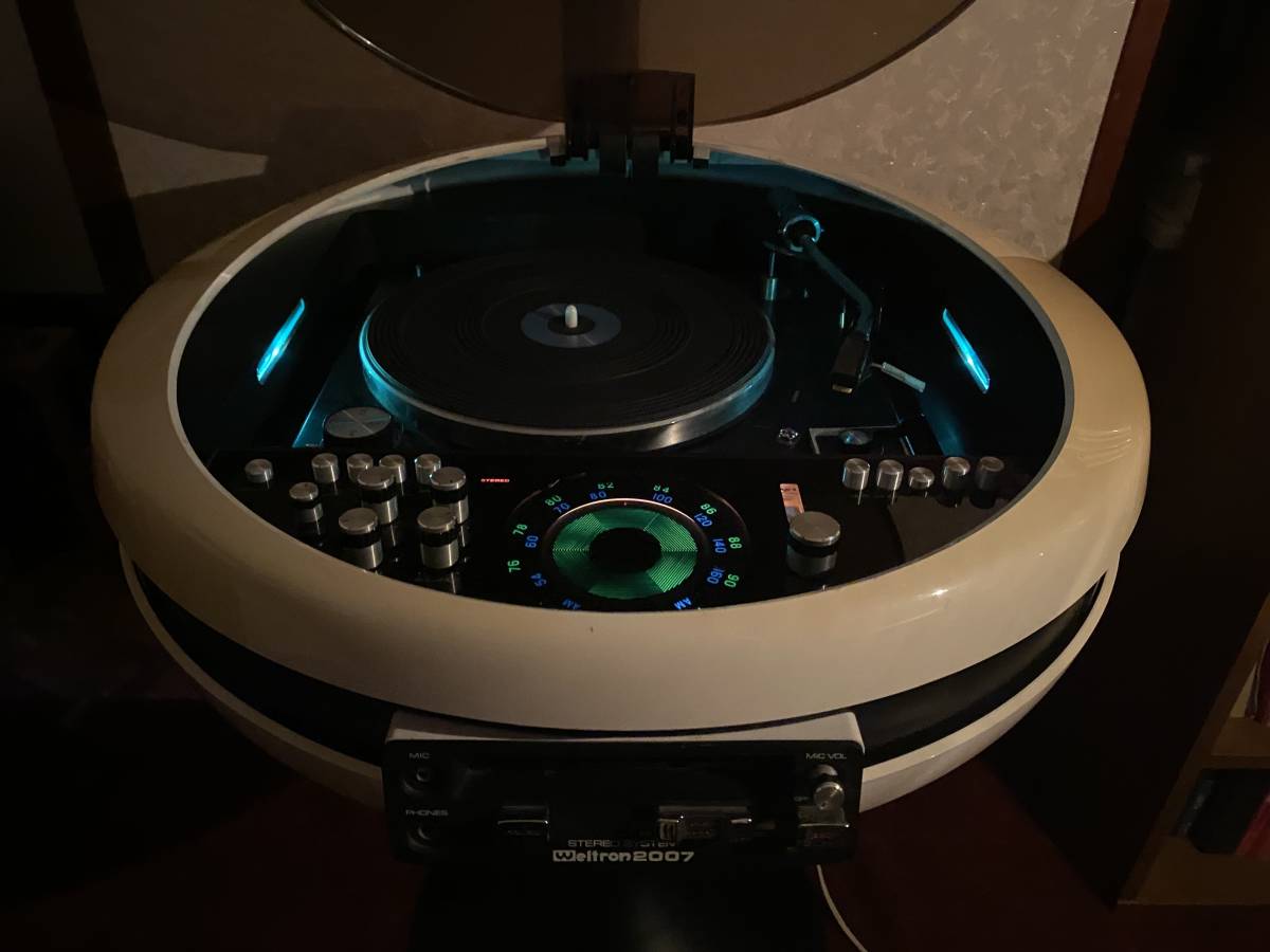希少】weltron 2007ウエルトロン レコードプレーヤー スペースエイジ
