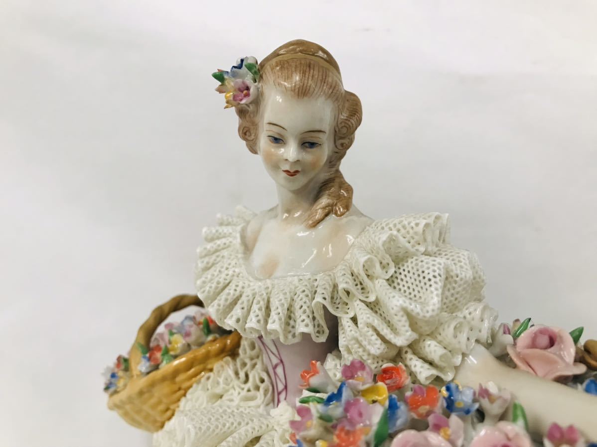 ドイツ ジッツエンドルファ レース人形 箱付 ドレスデン｜ドイツジッツ