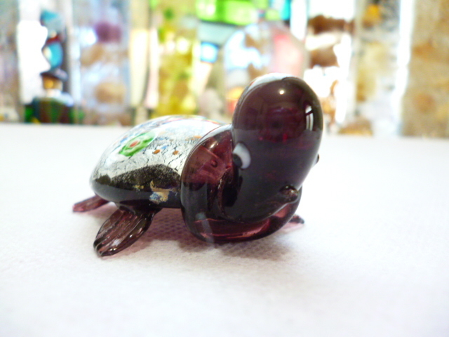 ベネチアンガラス（グラス） 亀かめ