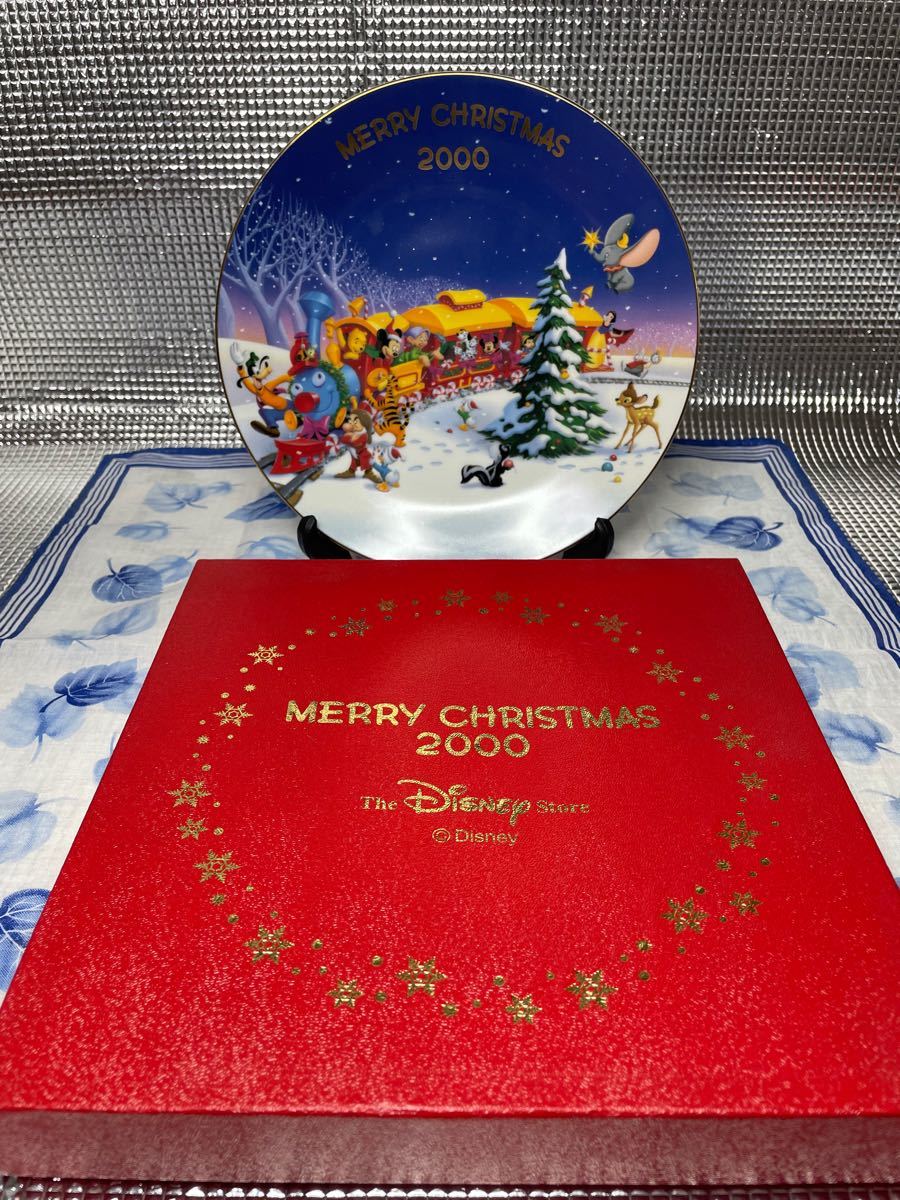 ディズニー 2000年 Xmas 飾り皿 ヴィンテージ クリスマスプレート 東京