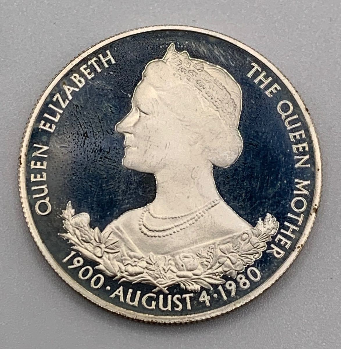 2746【ガーンジー】1980年25PENCE銀貨 プルーフ 大型 トーンあり 2746