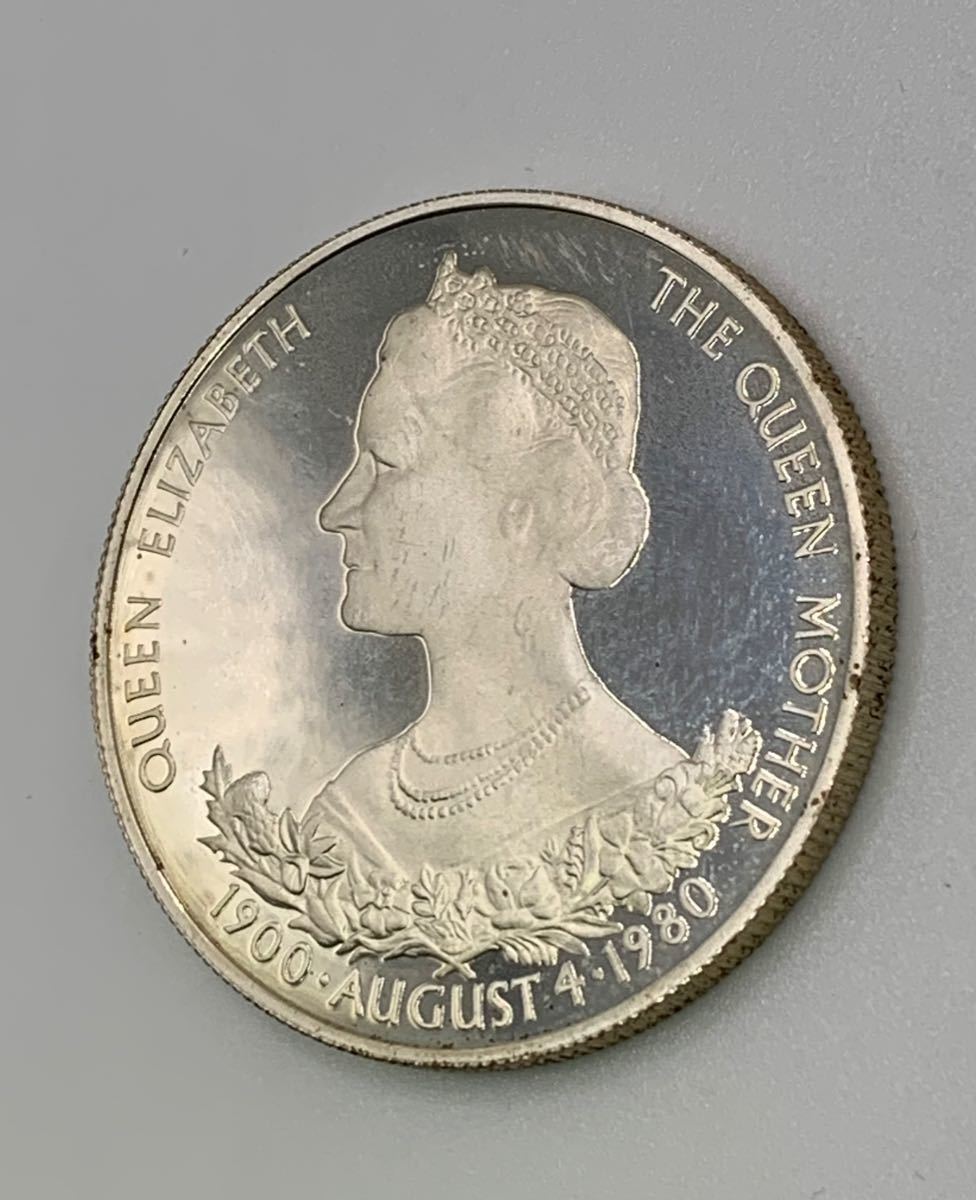 1980年 ガーンジーアイランド クイーンマザー エリザベス II プルーフ