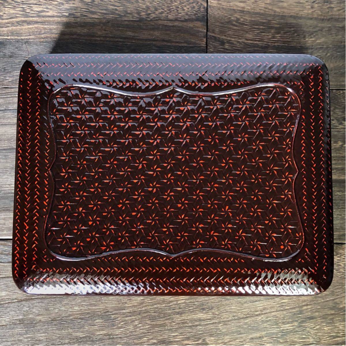 ランタイ漆器 大型文庫箱 （九州ランタイ漆器） 籃胎漆器 箱物