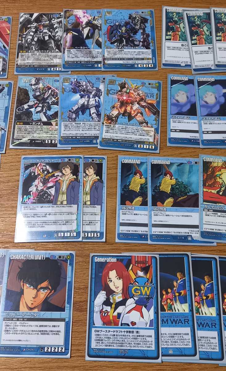 ガンダムウォー 青 ユニコーン デッキ パーツセット ガンダムウォー