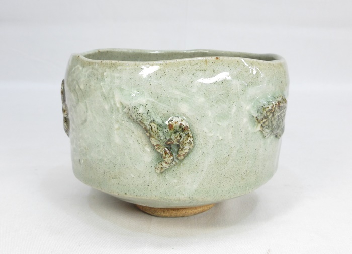 山根藤一 作 上神山焼茶碗 共箱 茶道具