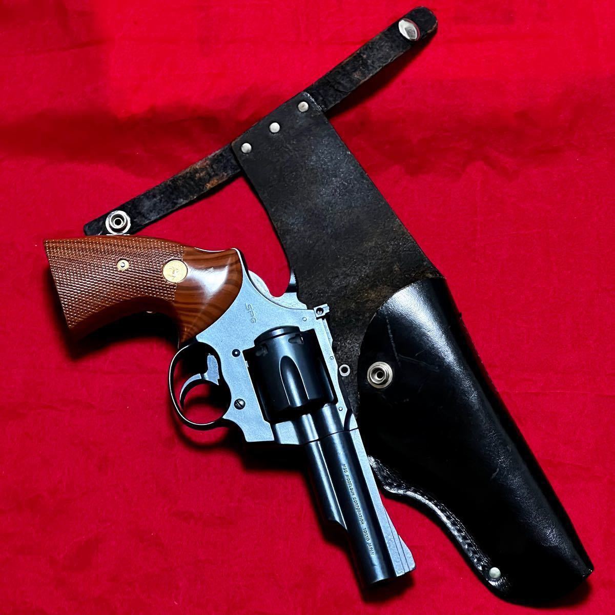 サファリランド製 実物MP革製リボルバー用ヒップホルスター 右用 中古