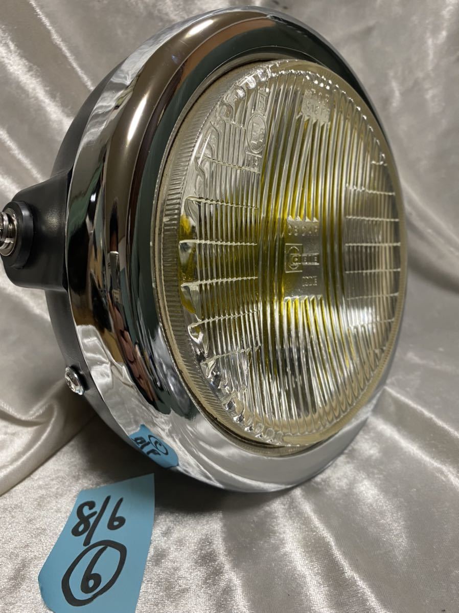 新品/当時物シビエスーパーオスカー凹みレンズ付きヘッドライトASSY