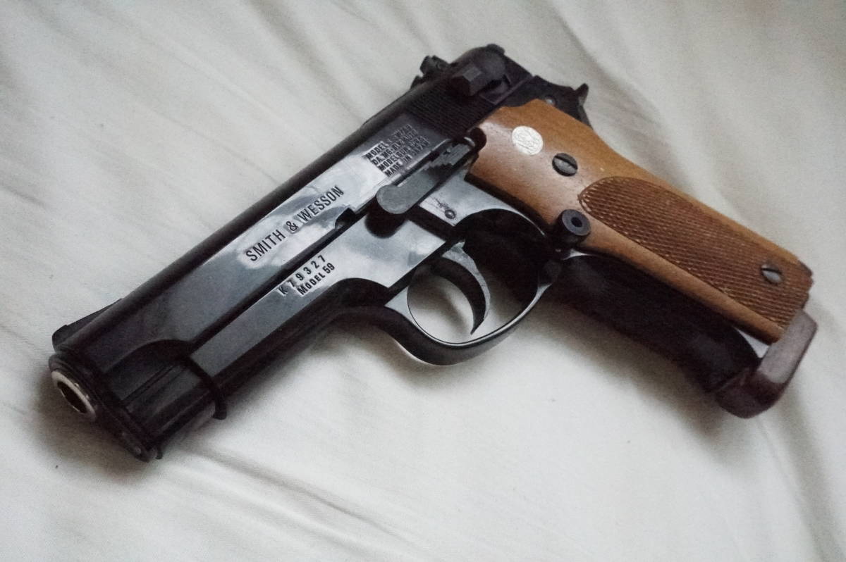 S&W M59 パックマイヤーラバーグリップ付き MGC モデルガン MGC s&w