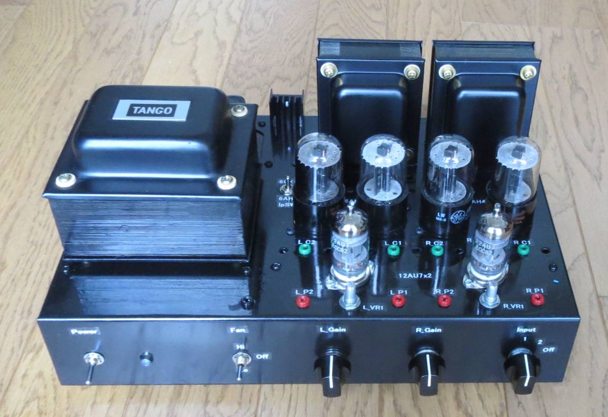 3極パワー管 6CK4 ステレオパワーアンプ 動作品 3極パワー管 6CK4