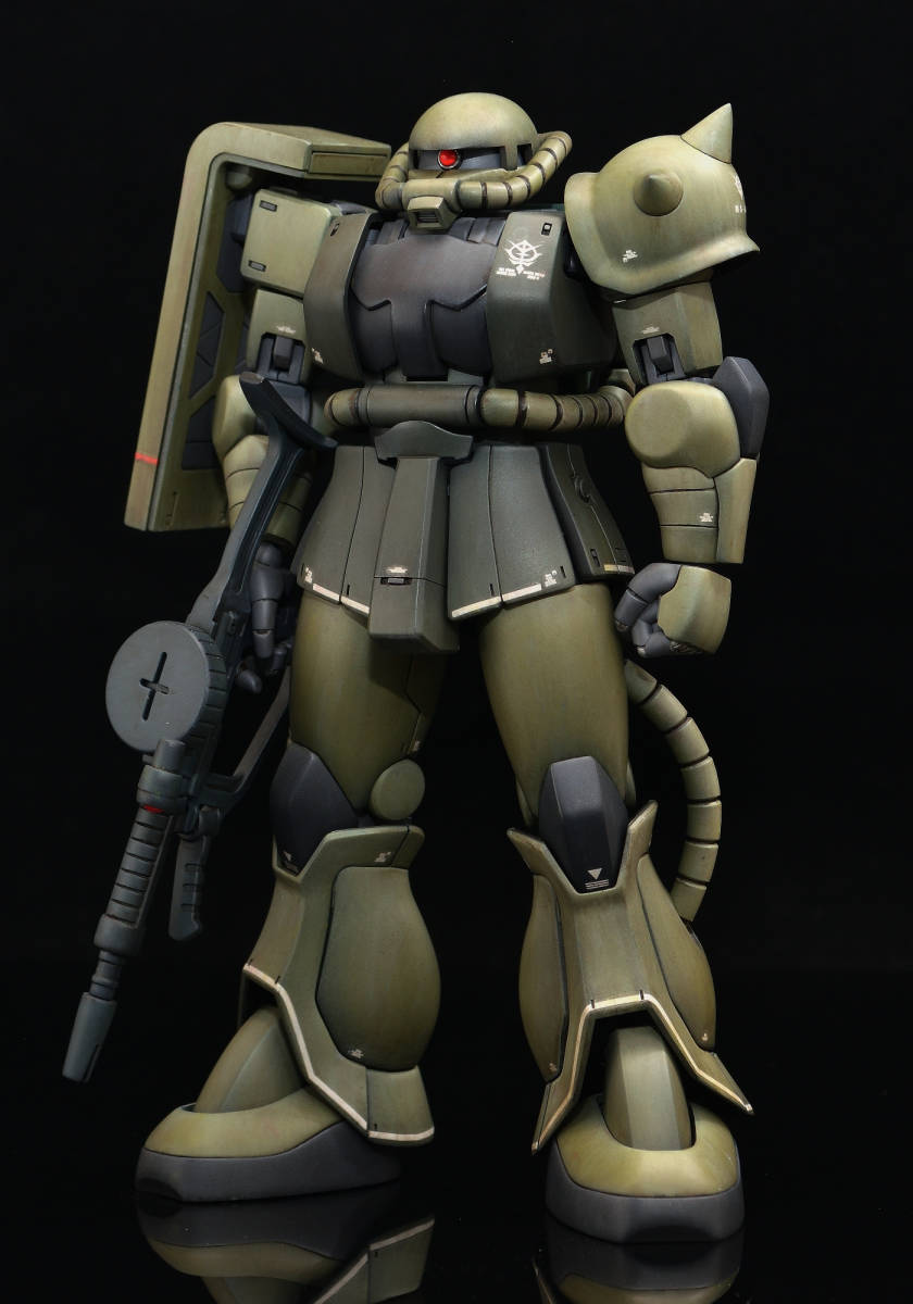 完成品 HG 1/144 量産型ザクⅡリバイブ版 改修塗装済み