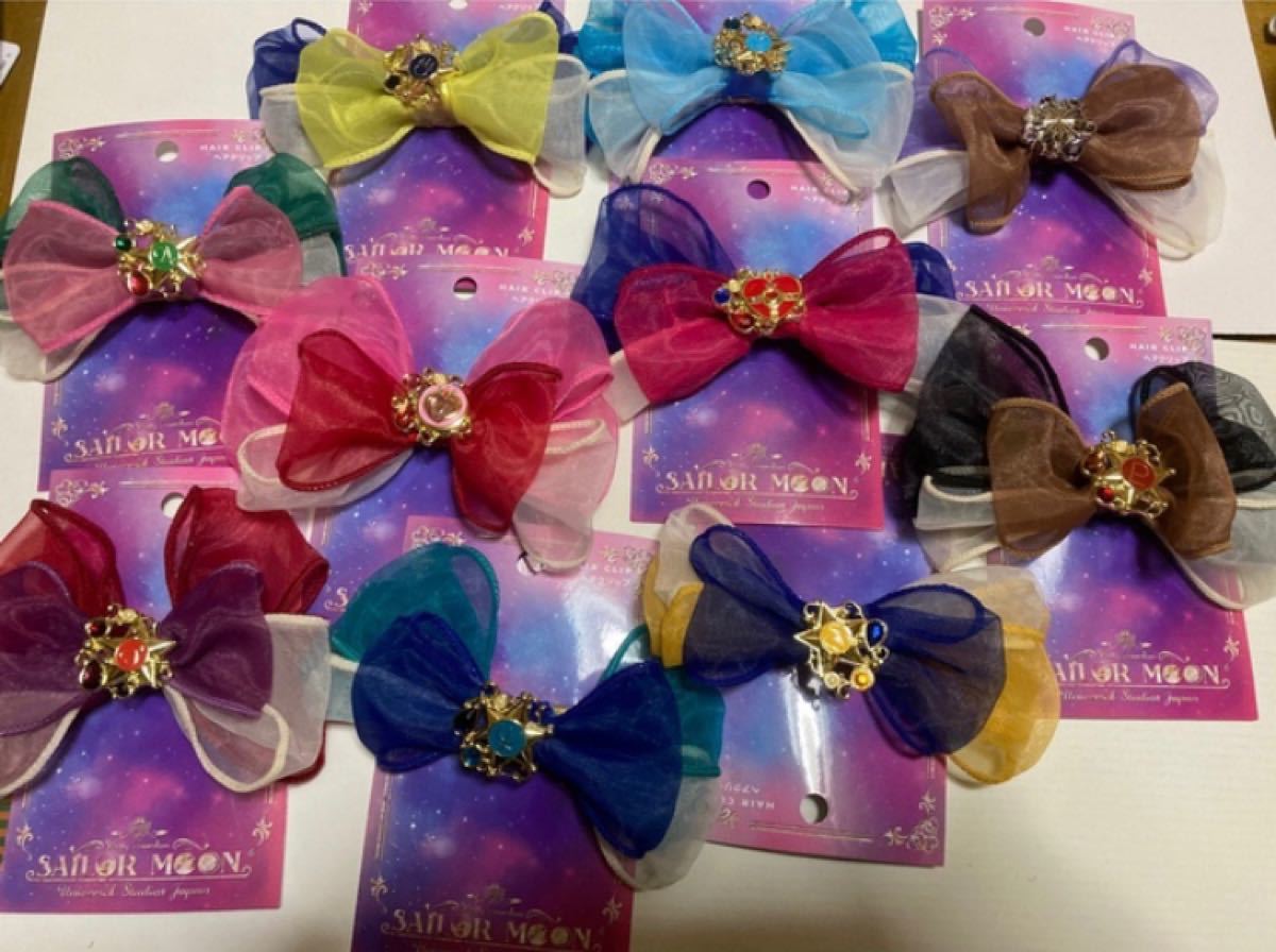 セーラームーン ヘアクリップ 10種セットおまけパスケース5枚つき usj