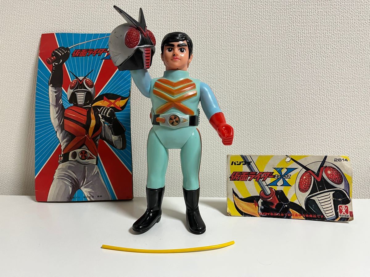 ポピー 仮面ライダーX ソフビ 当時モノ ☆希少 当時物 旧バンダイ 仮面