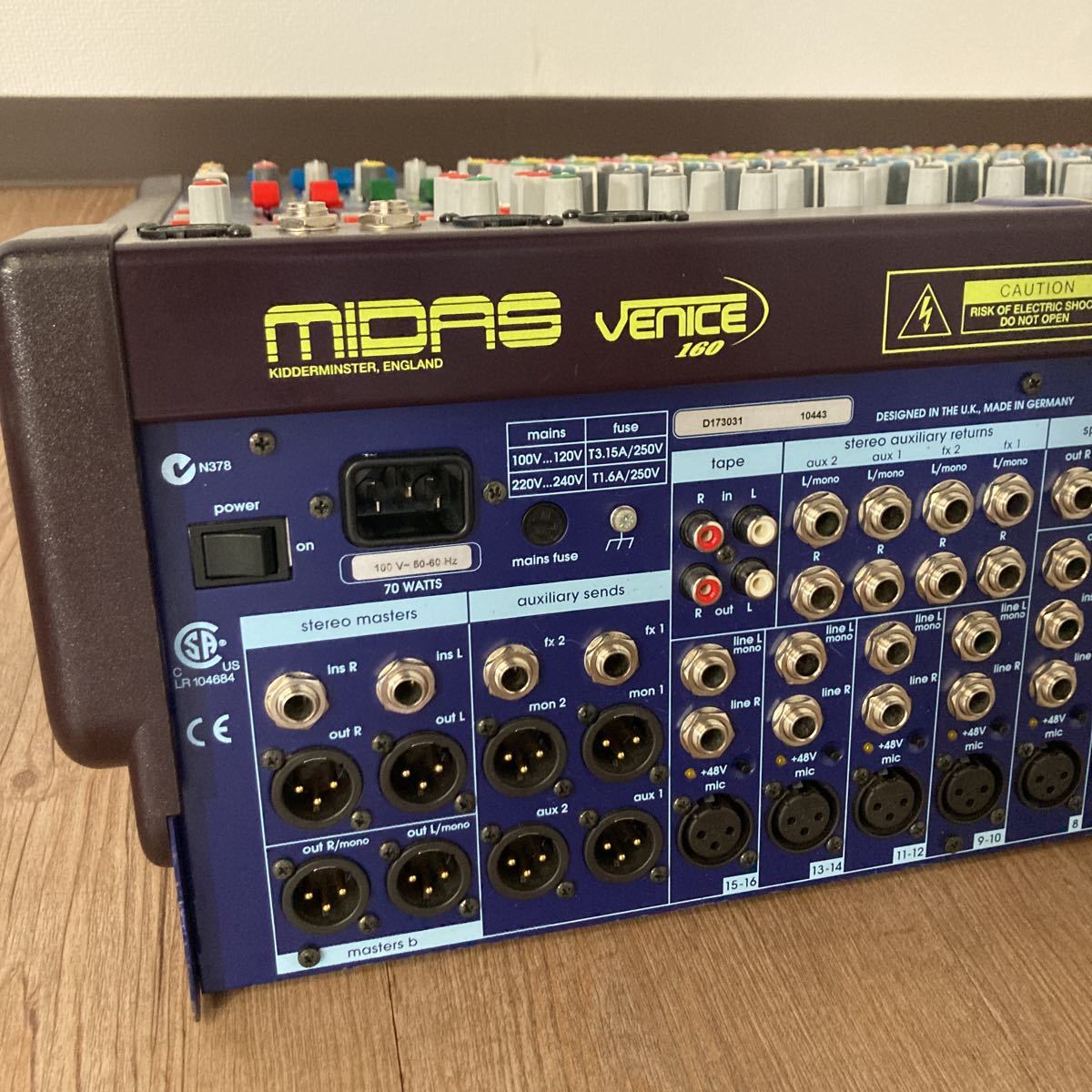 ID1740: MIDAS VENICE 160 マイダス アナログミキサー 12chミキサー