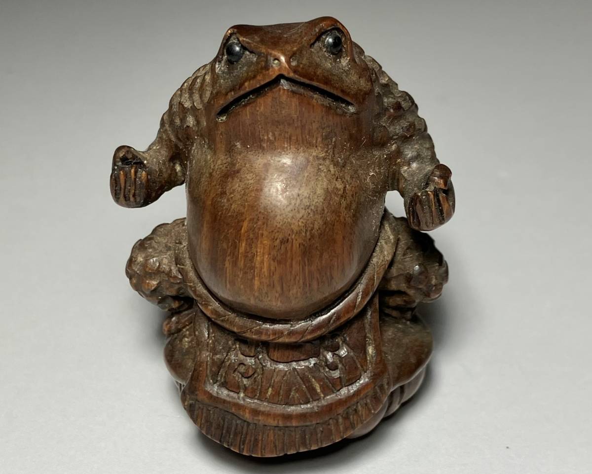 蛙 カエル 根付 在名 根付 カエル 蛙 古 Yahoo!オークション 小