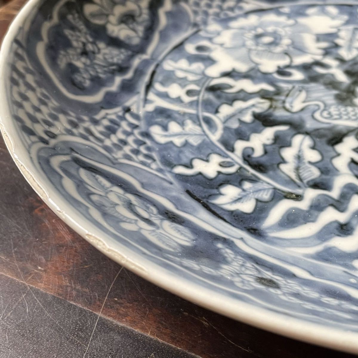 元代 鳳凰図大皿 劉書芬 作 元代 鳳凰図大皿 劉書芬 作