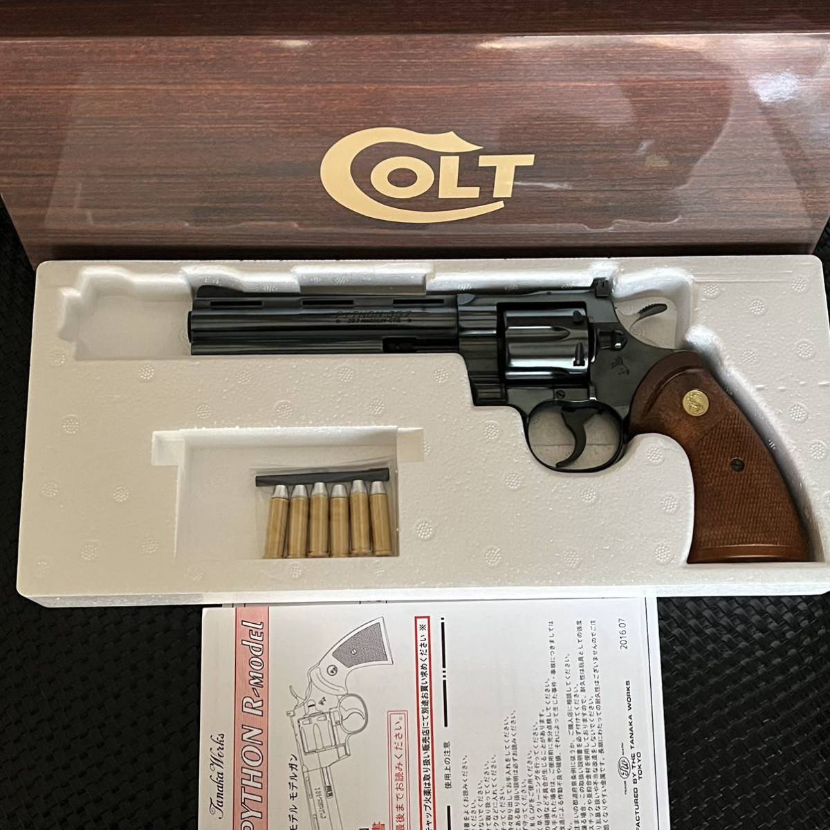 即決 ブルーイングカスタム タナカ コルトパイソン 6インチ Rモデル