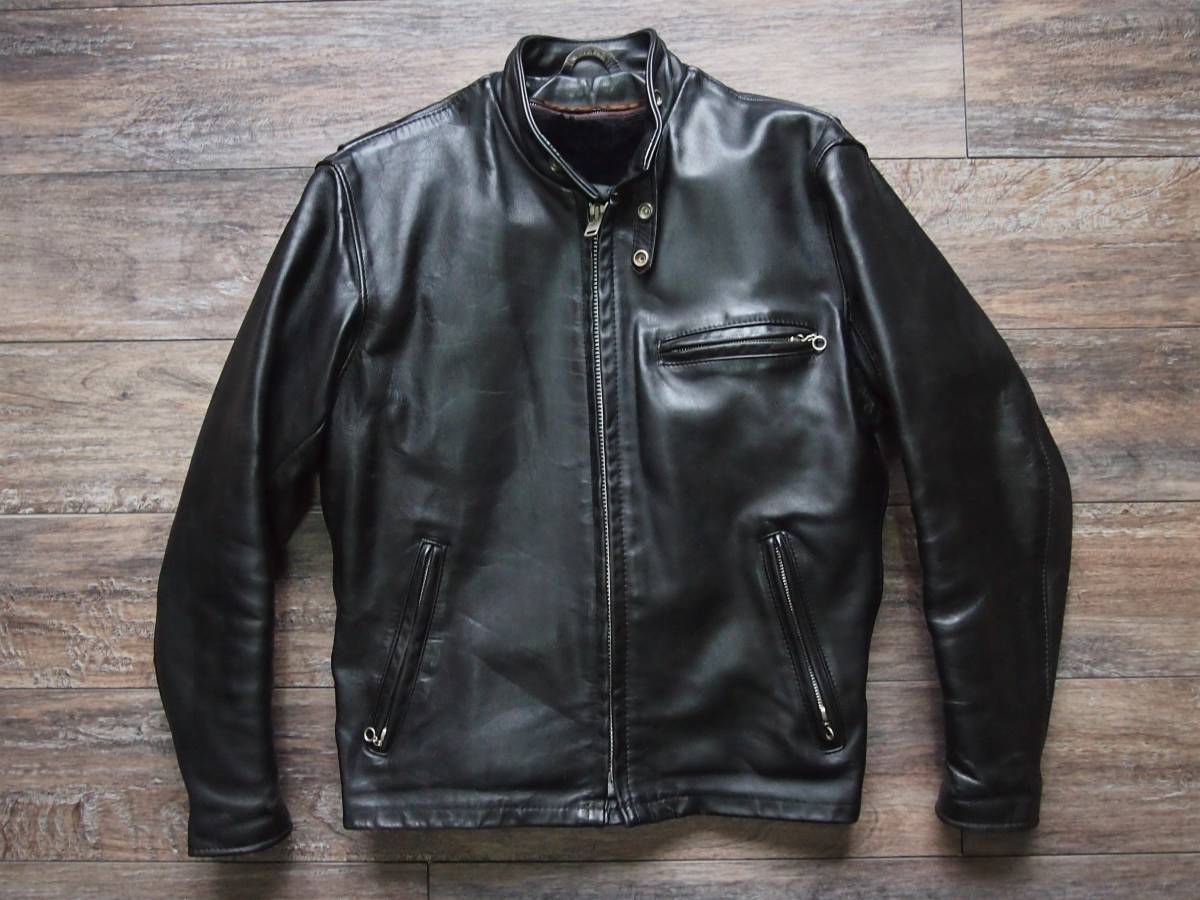 Yahoo!オークション - Schottショット 641 シングルライダースジャケッ