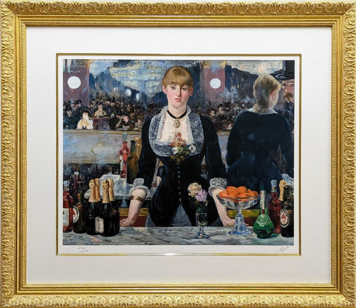 額付】エドゥアール・マネ「フォリー・ベルジェールのバー」｜Yahoo