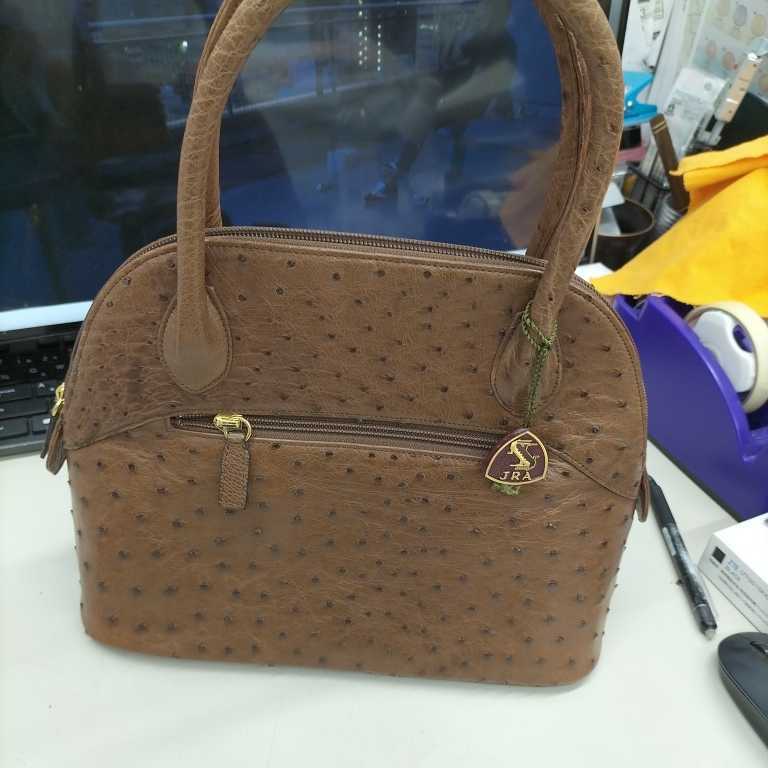 JRA認定 オーストリッチ ハンドバック
