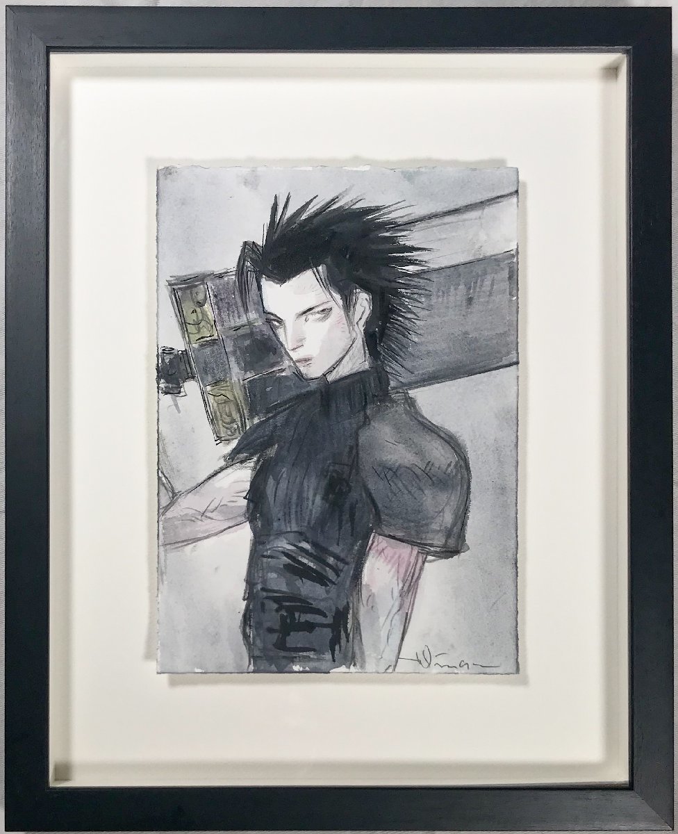 Yahoo!オークション - 天野喜孝(1952-) オーダーオリジナル原画 FF7ザ