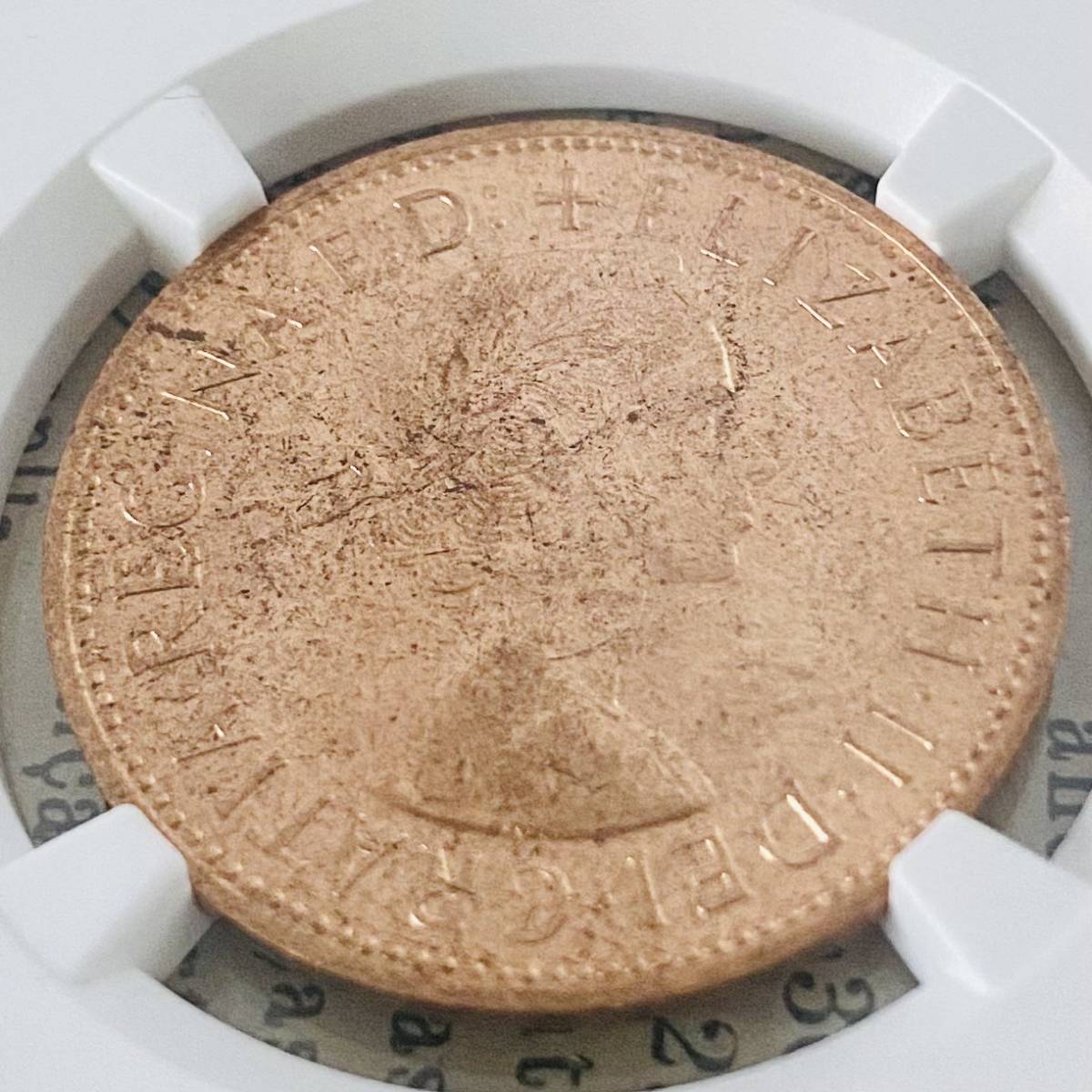 ☆NGC☆1965 MS63 イギリス 銅貨 ペニー 鑑定 希少! モダンコイン 資産