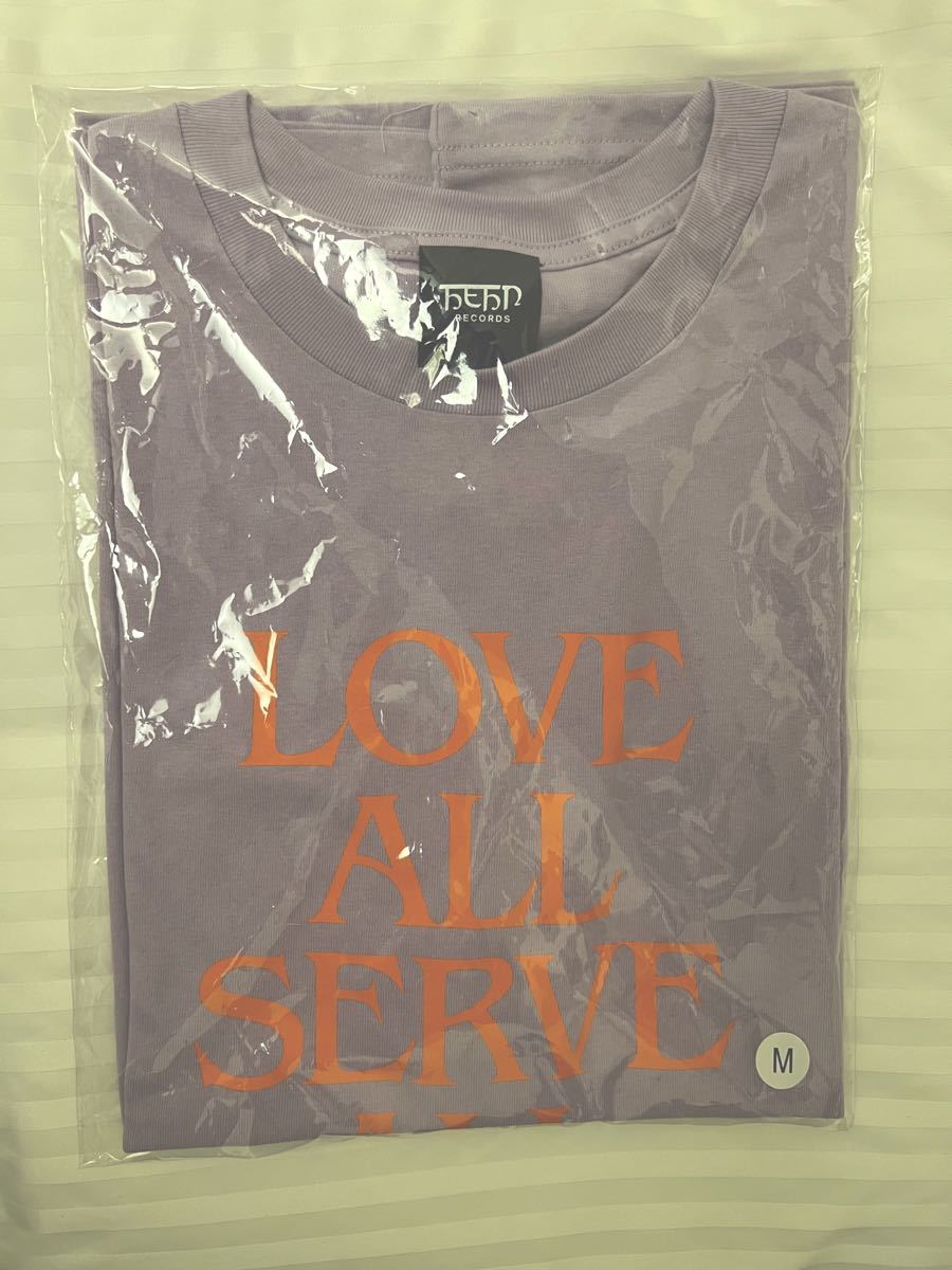 藤井風 LOVE ALL SERVE ALL Tシャツ パープルTシャツ Fujii-style LOVE