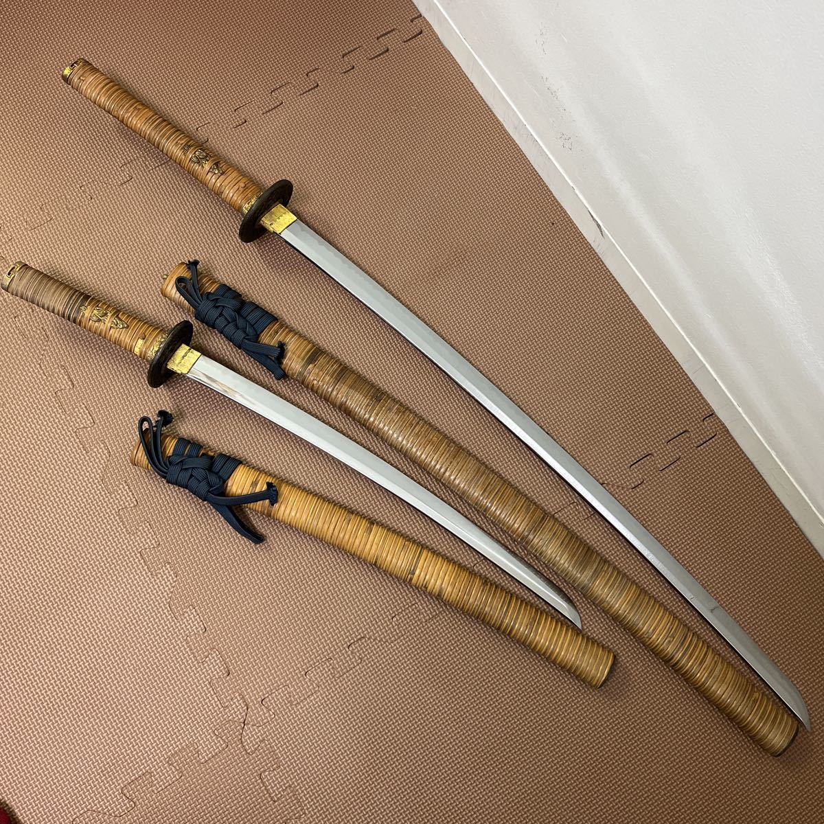 日本刀 模造刀 長刀短刀 二本組 SAMURAI 日本刀 模造刀 長刀短刀 二本