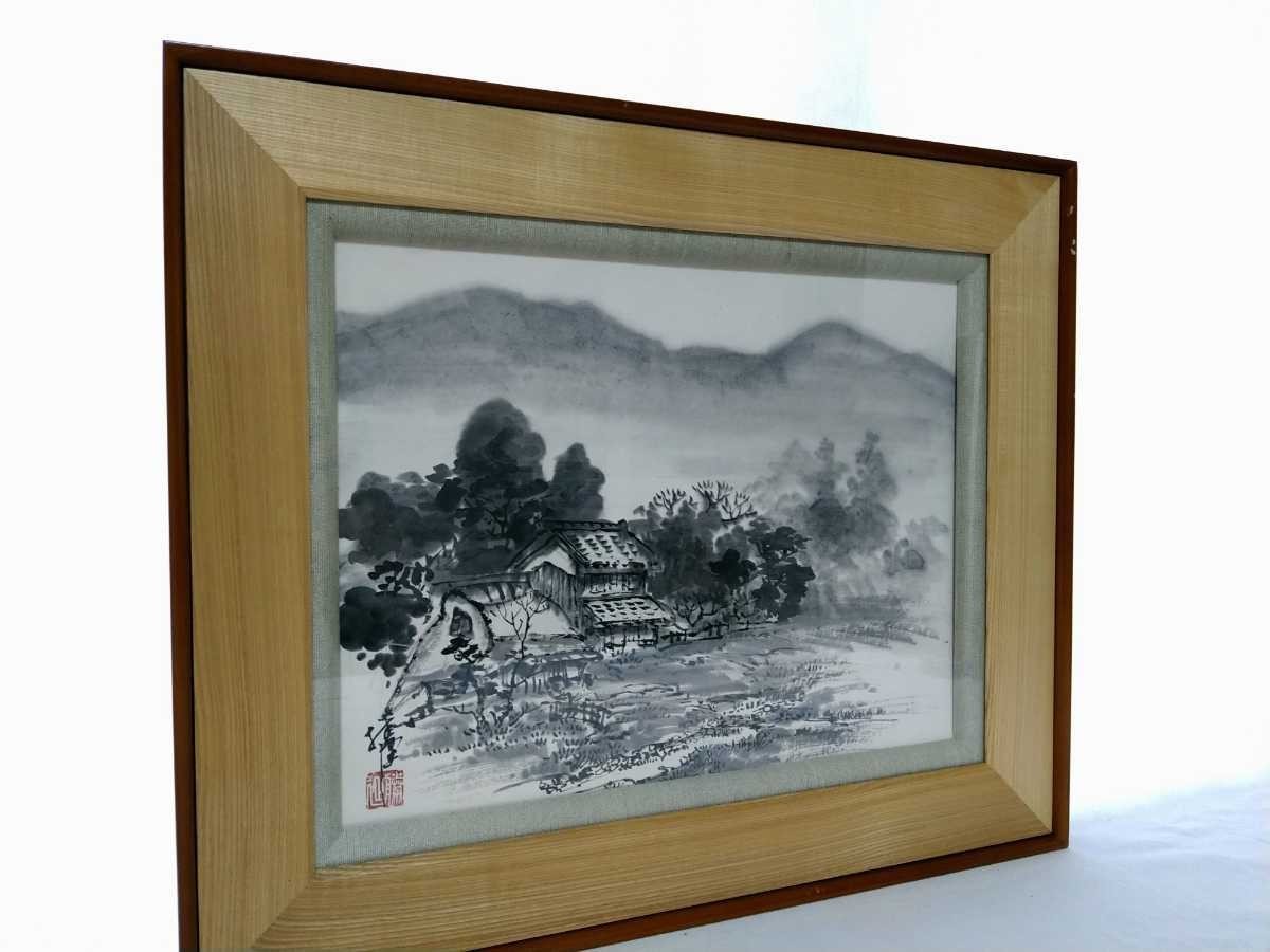 ☆真作☆ 文勝(ウンシュン) 無題 油絵 額付き 貴重作品 ☆真作☆ 文勝