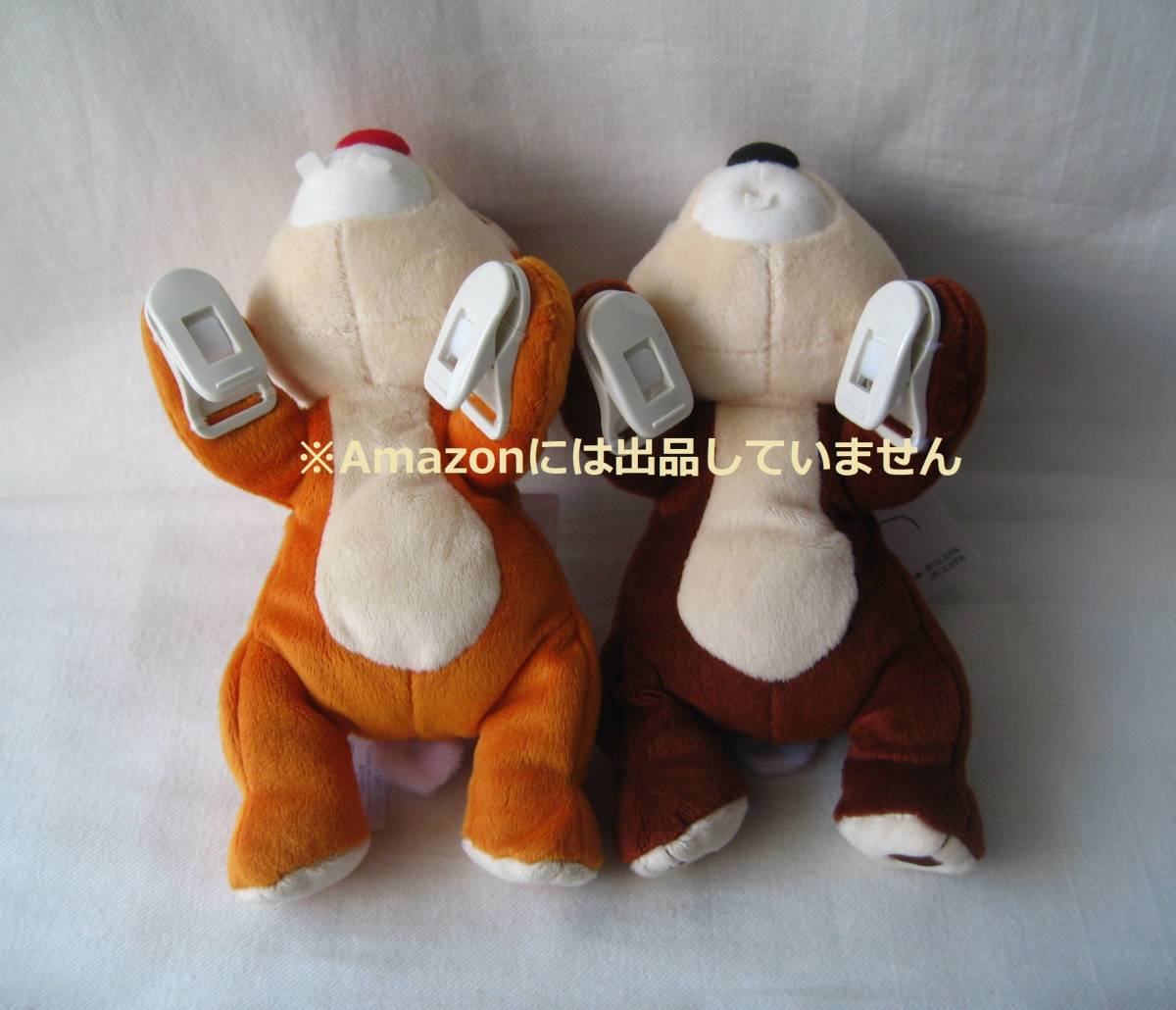 新品 送込 ディズニー チップ デール くっつき ぬいぐるみ クリップ