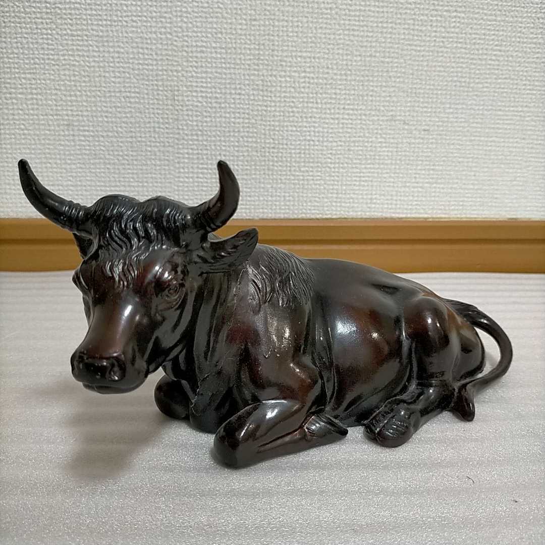 匿名配送 牛 置物 アンティーク オブジェ レトロ 動物 【公式通販】