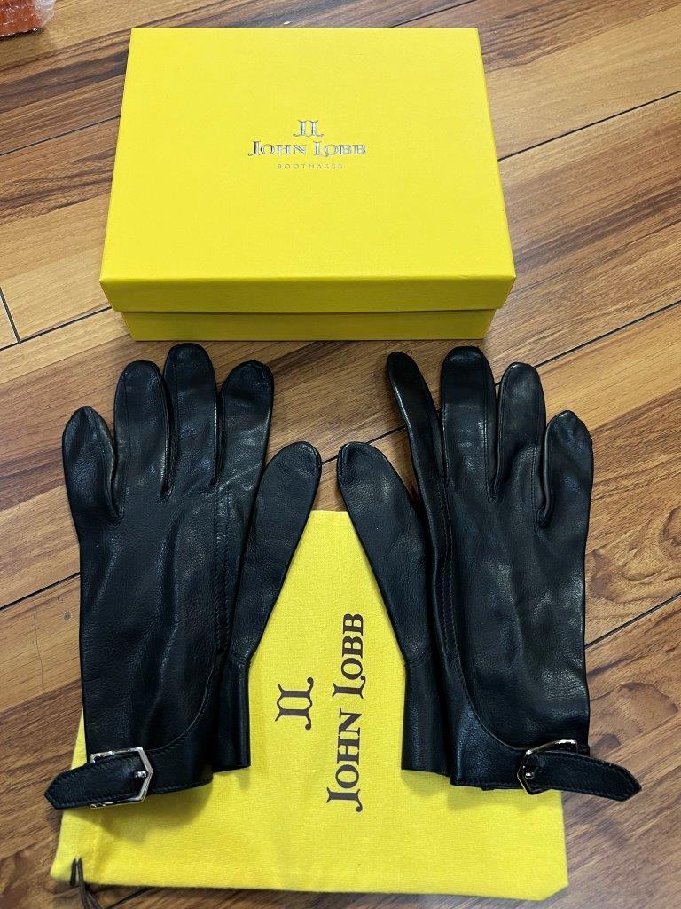 Yahoo!オークション - ジョンロブ カーフスキン レザー グローブ 手袋