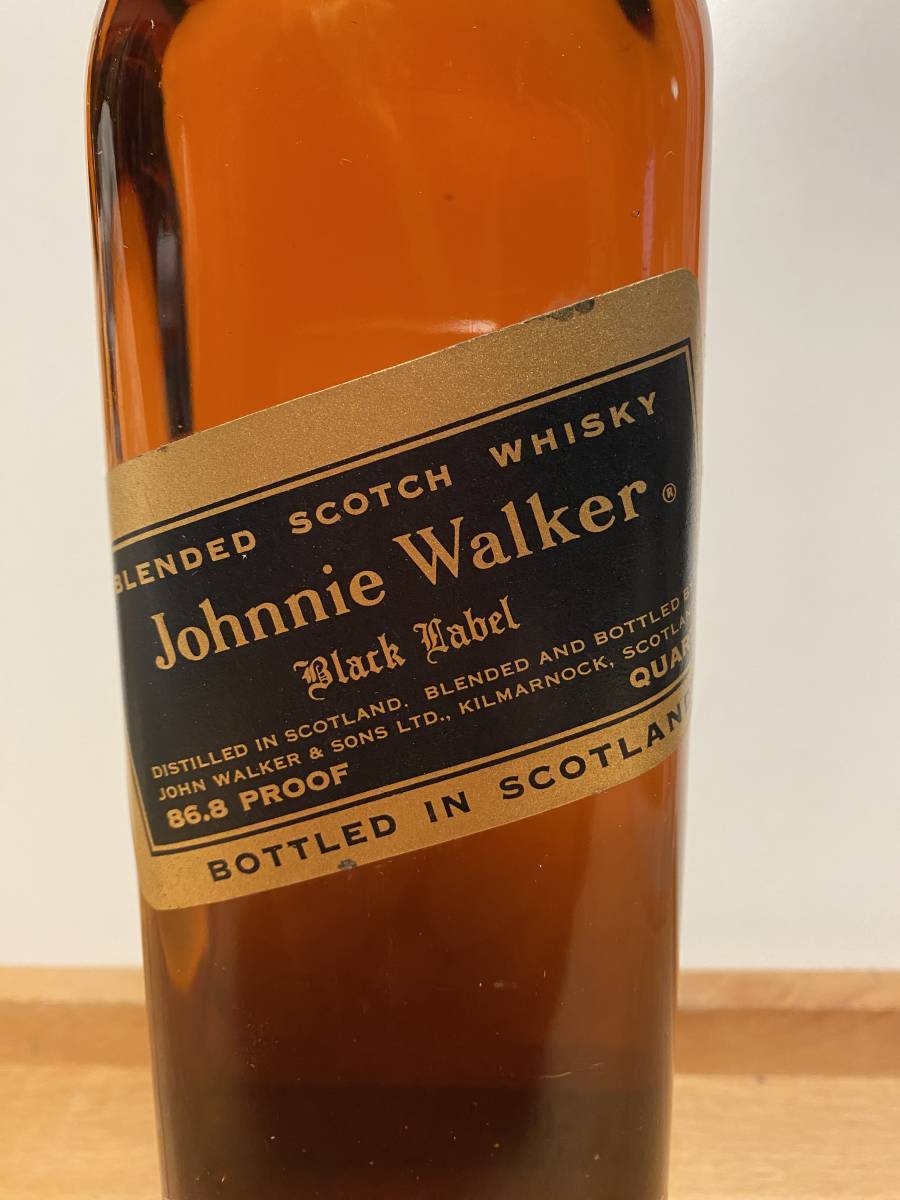 ジョニーウォーカー JOHNNIE WALKER ブラックラベル オールドボトル 金