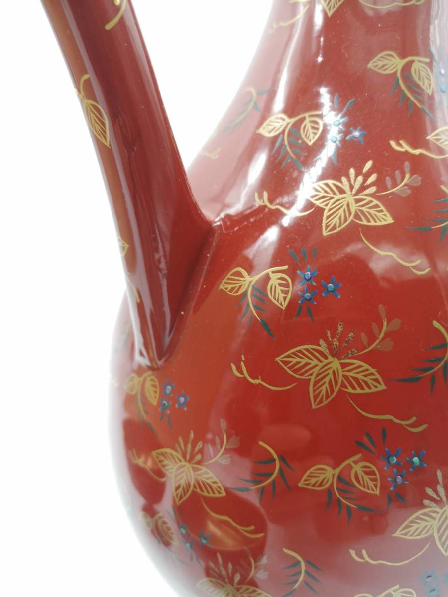 輪島塗王朝草花蒔絵 「漆胡瓶」