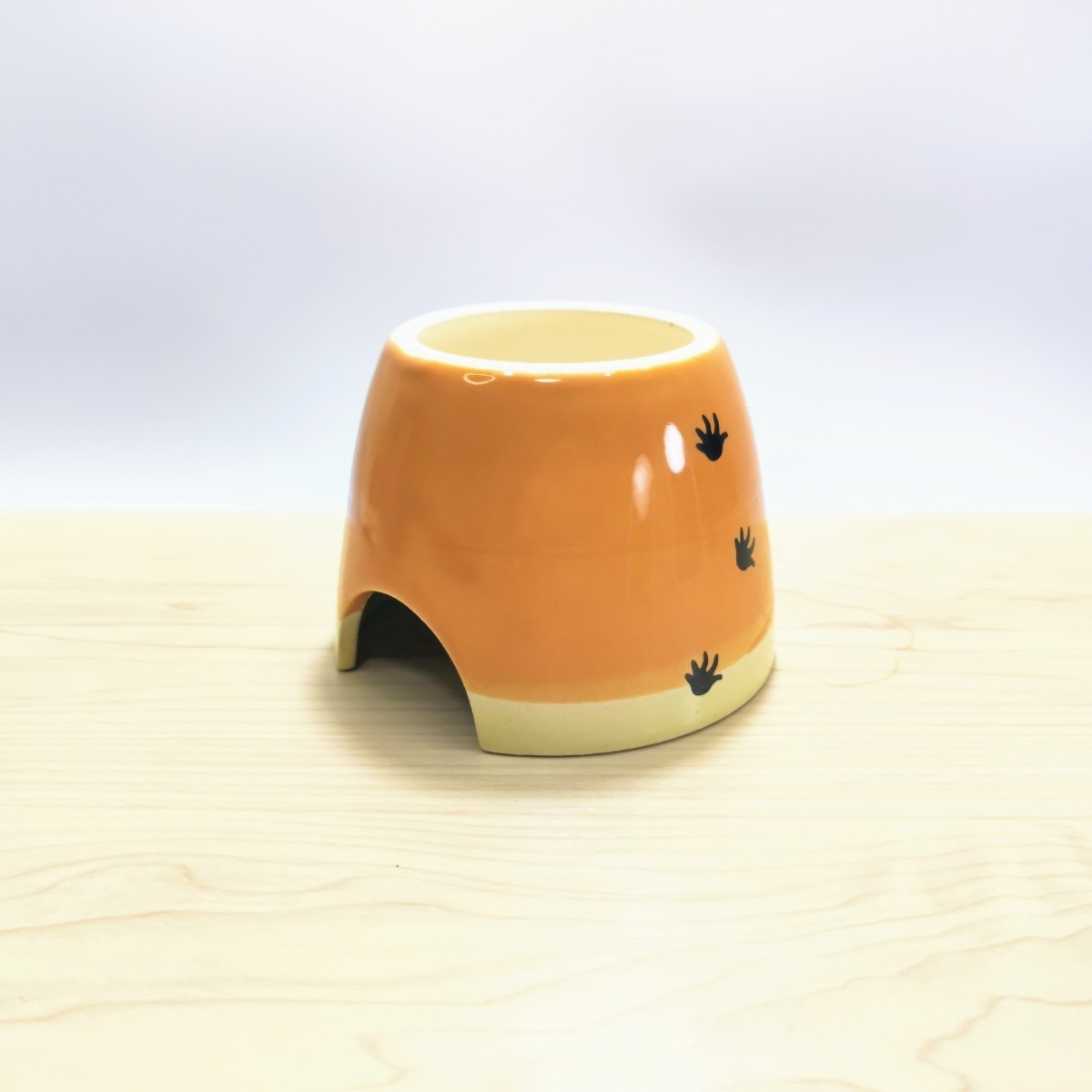 ゆるれぷ 高級瀬戸焼 可愛いウェットシェルター レオパニシアフ爬虫類