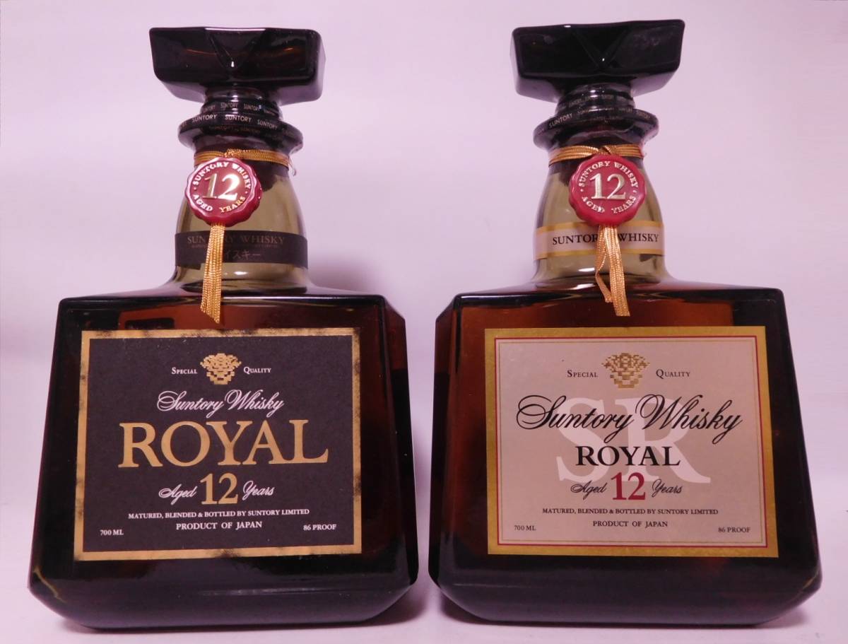 クレスト12年 未開封 クレスト・ローヤル×2 古酒 2本セット サントリー