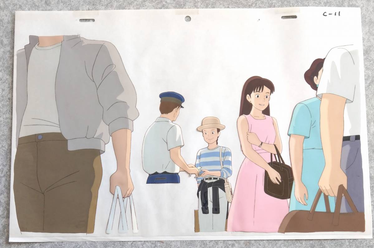 Yahoo!オークション - おもひでぽろぽろ セル画 岡島タエ子 台紙貼り付