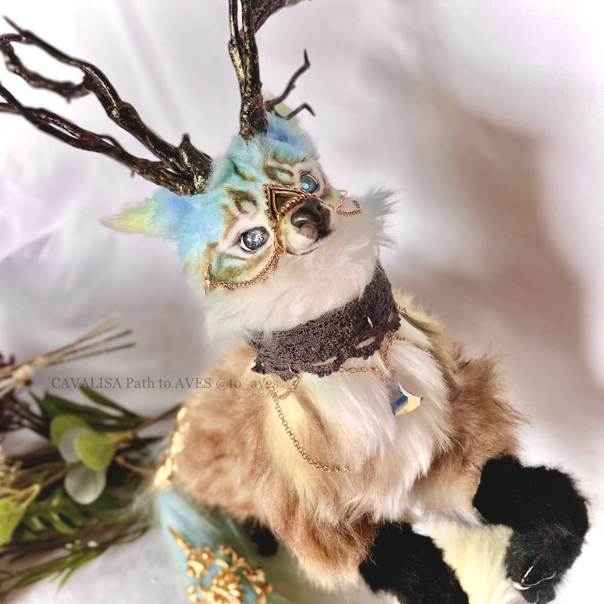 アートドール 幻獣 鹿狼 アートドール 幻獣 鹿狼