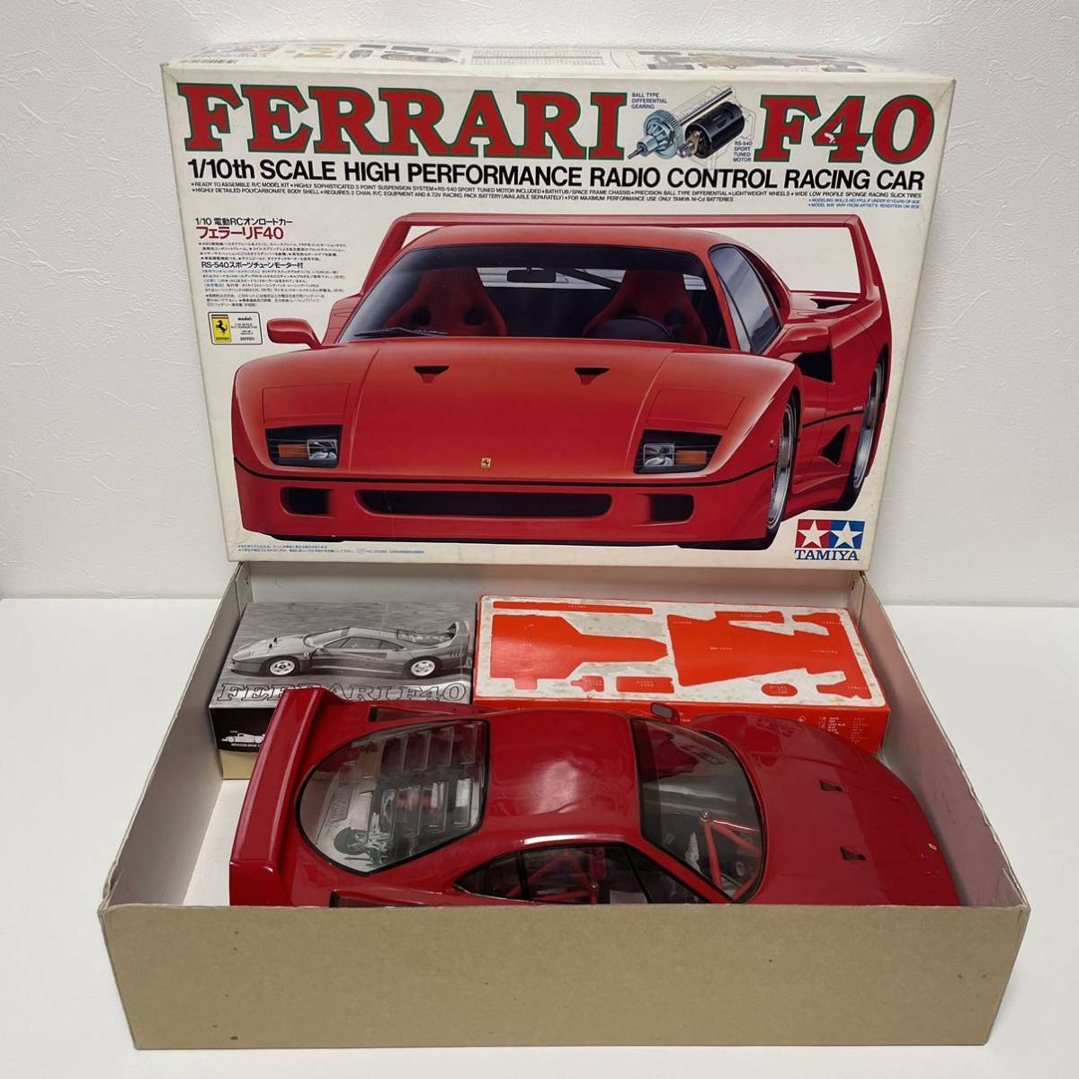 未開封】TAMIYA フェラーリF40 1/10スケール 完成ボディ 未開封