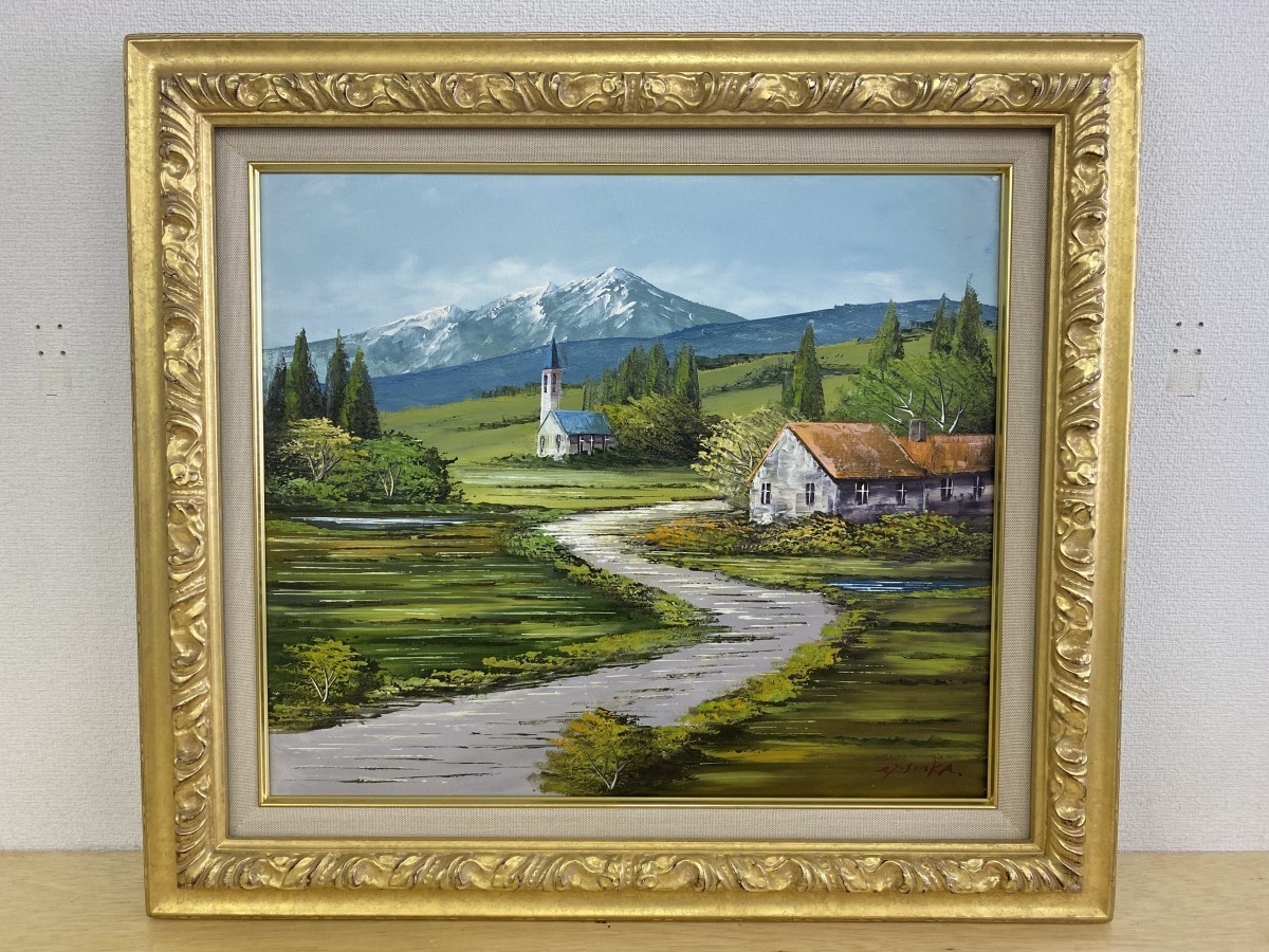 絵画 オーストラリア風景 吉岡貞夫 額縁付き 絵画 オーストラリア風景