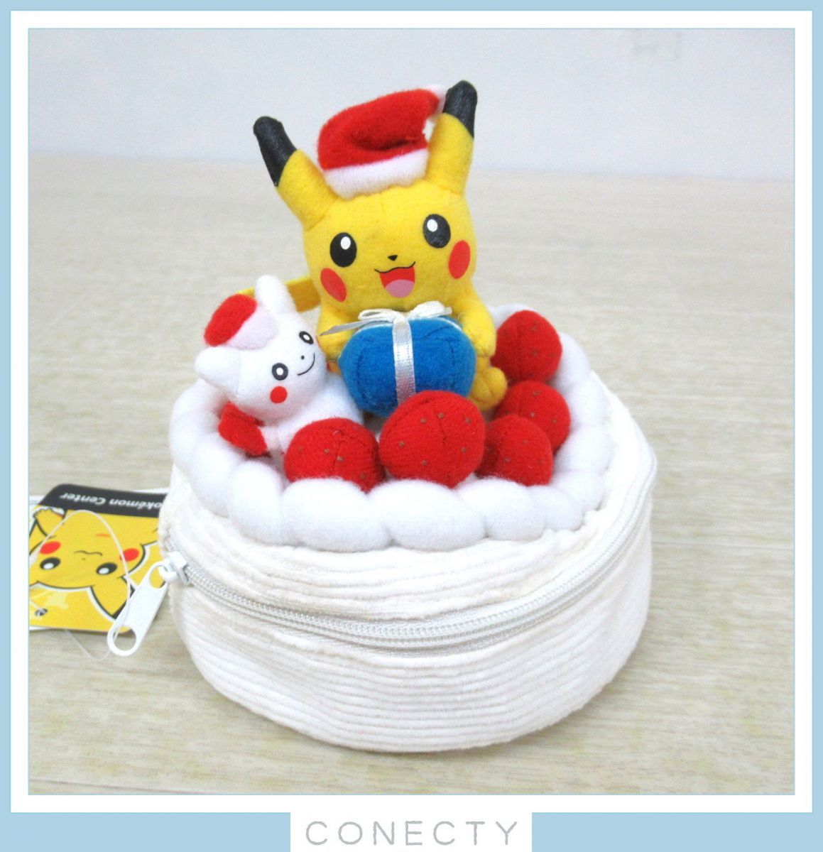 2004年 クリスマスケーキ ピカチュウサンタとピカだるま 紙タグ付