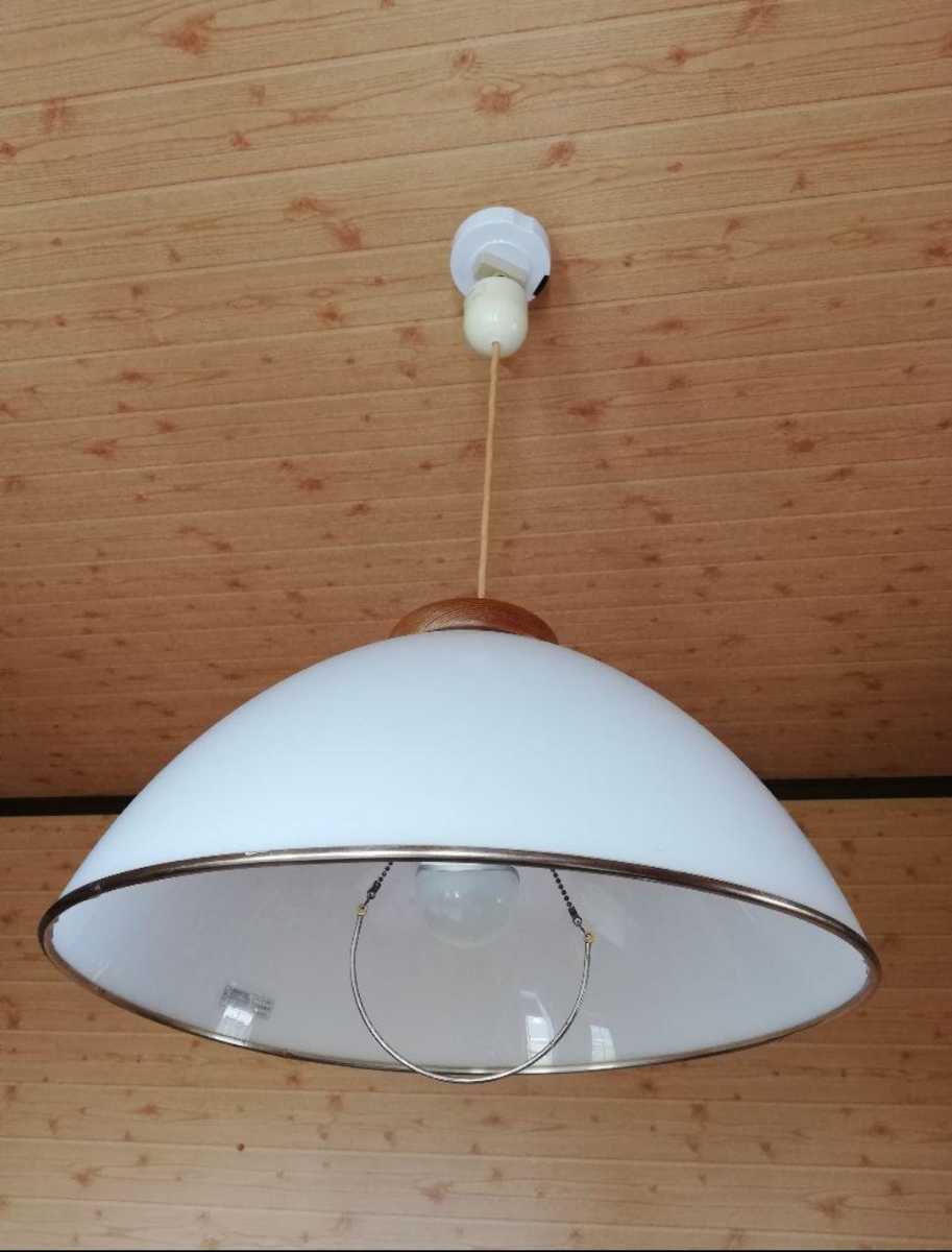 昭和レトロ ナショナル National ペンダントライト 木製 照明器具 傘