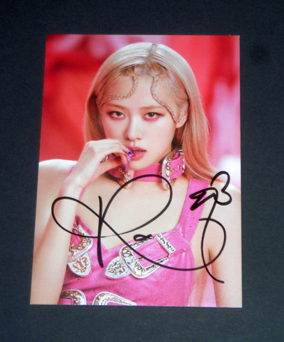 BLACKPINK Rose ロゼ ーRー 直筆サイン色紙 Vogue ロゼ表紙 BLACKPINK