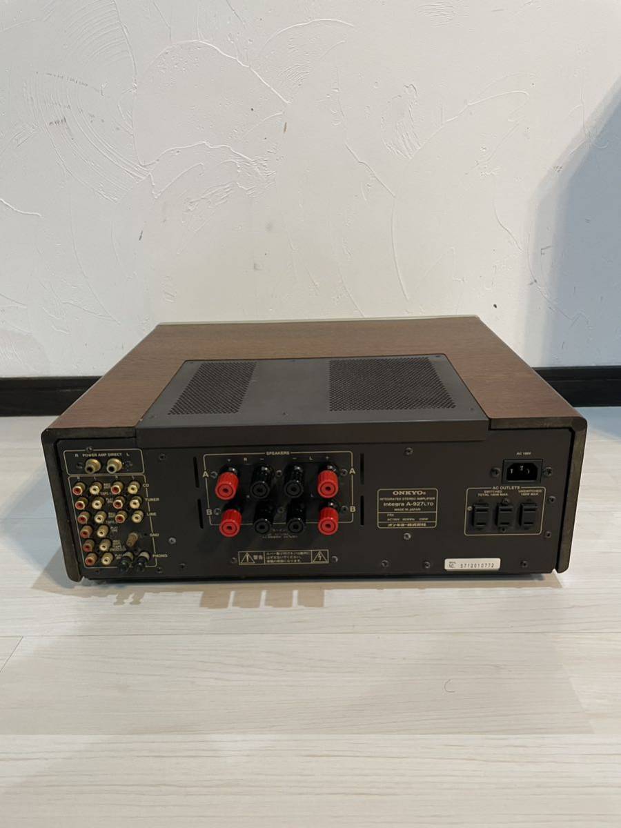 美品】ONKYO オンキョー プリメインアンプ integra A-927 LTD