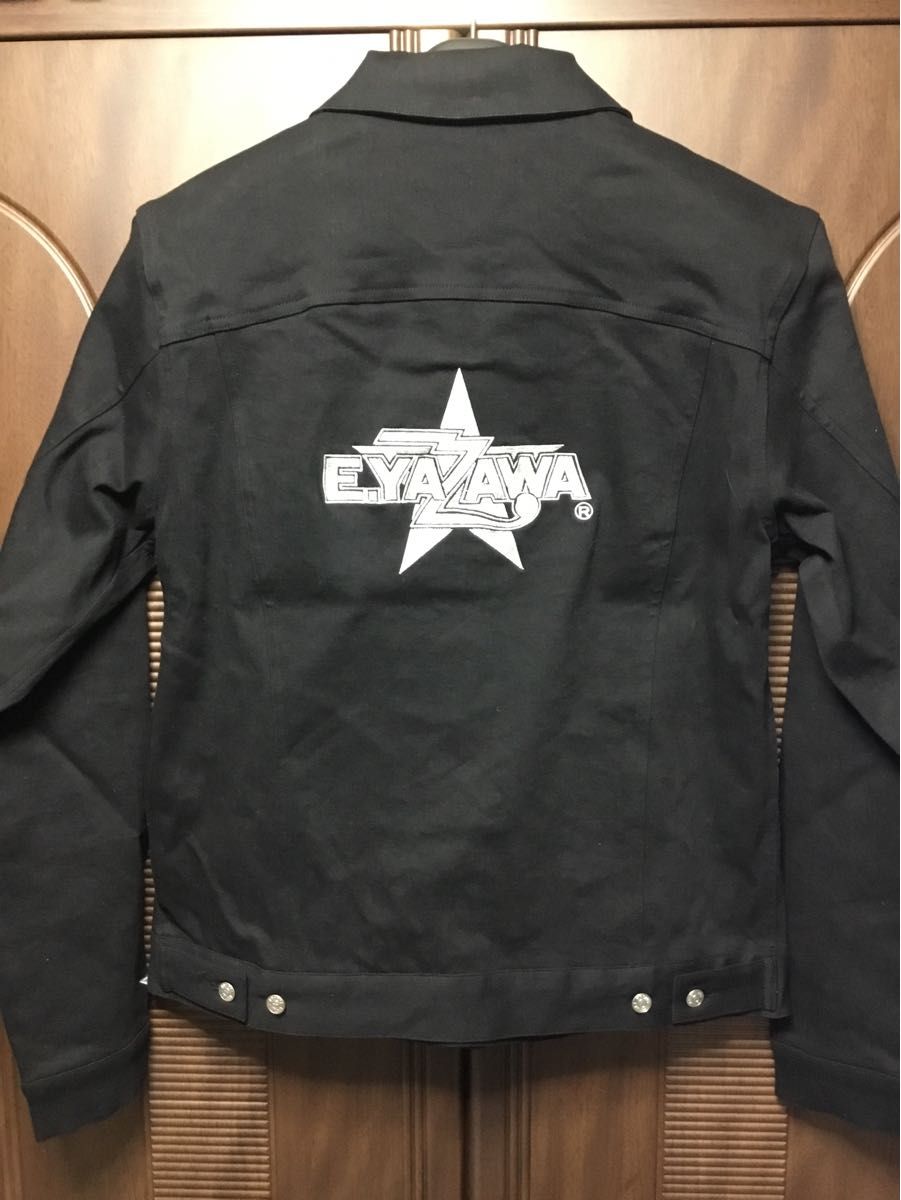 矢沢永吉 ストレッチジーンジャケット(ロゴ星) XLサイズ ブラック