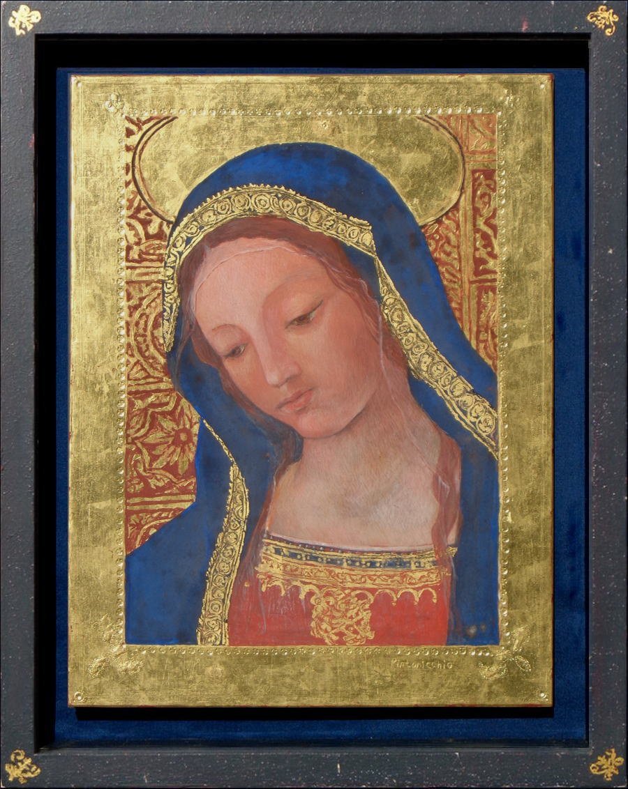 フィリピンイコン板画 聖母A 【公式通販】